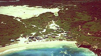 The remaining 20 fishing shacks at Boat Harbour in 1999.