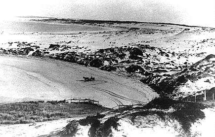 1905, Boat Harbour and Bate Bay Dunes. Cronulla Surf Life Saving Club