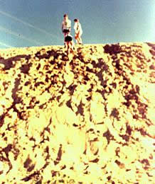Children playing on the dunes, 1979.