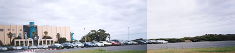 The carpark, site of the proposed 5-buildings development